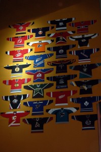 Wall of jerseys at Philips Arena Wall of jerseys at Philips Arena