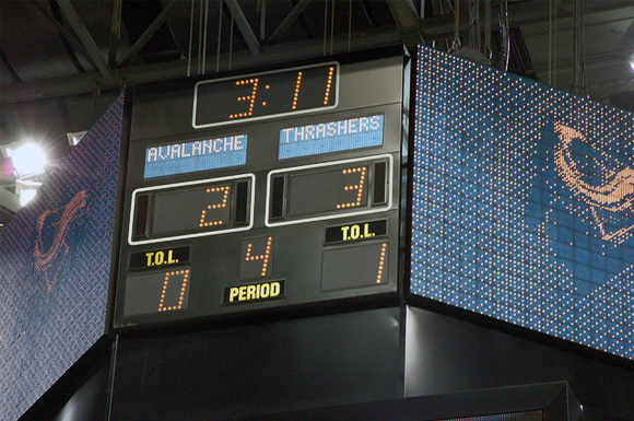 Thrashers vs Avalanche The final score