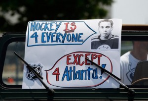 Thrashers Fans Rally To Keep Team In Atlanta Hockey is for everyone?